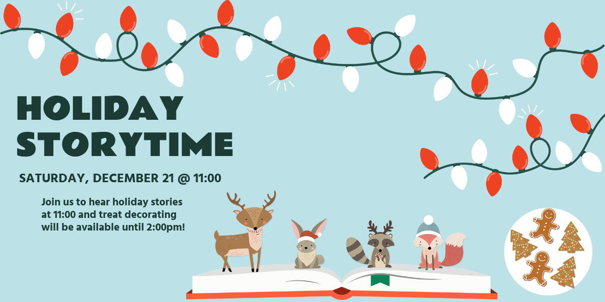 Holiday Storytime and Treat Decorating @ Durand Memorial Library. Monday, December 21st at 11 a.m. Join us to hear holiday stories and decorate treats!