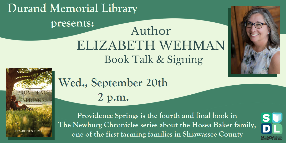 Image of author Elizabeth Wehman book talk