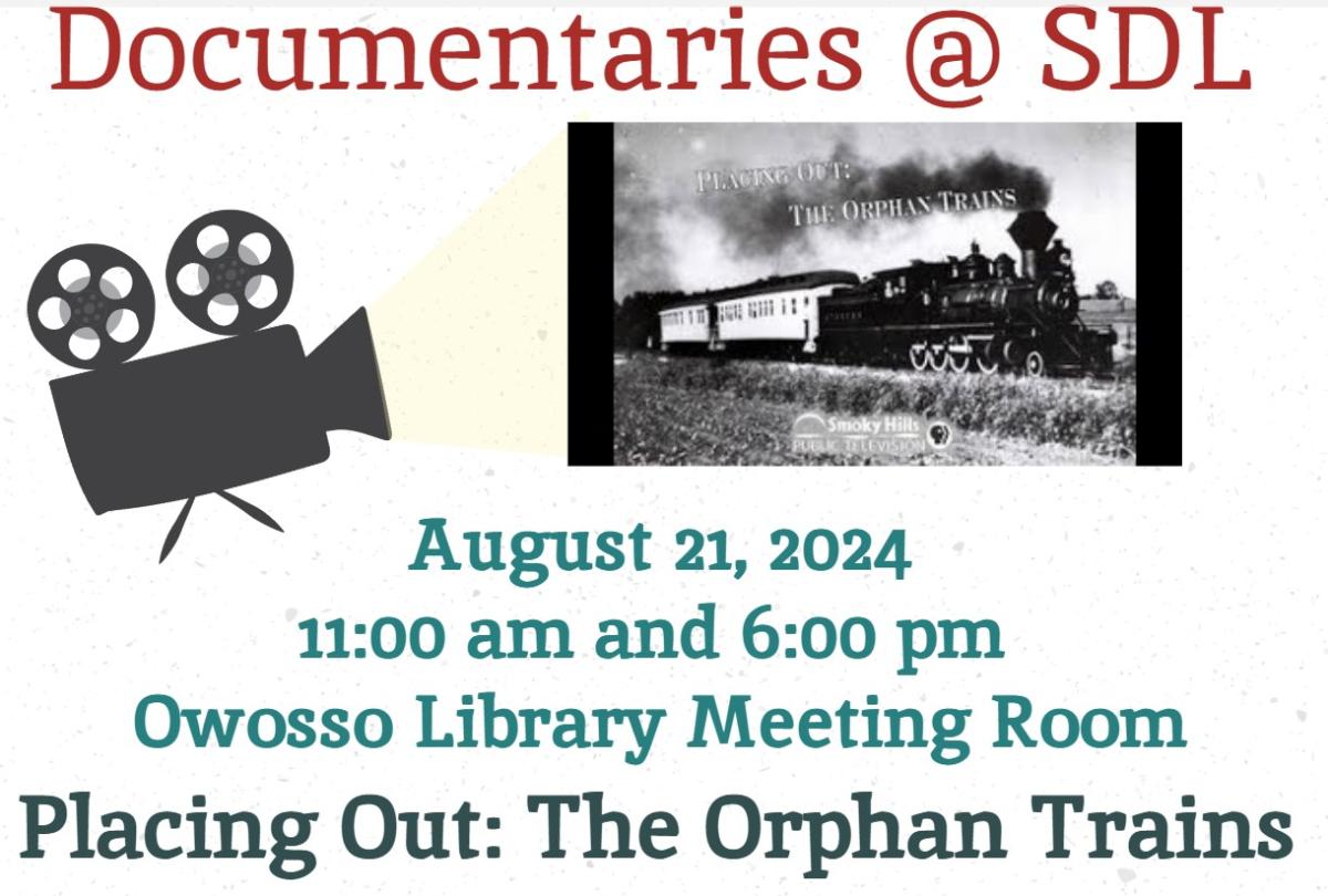 orphan train documentary  flyer